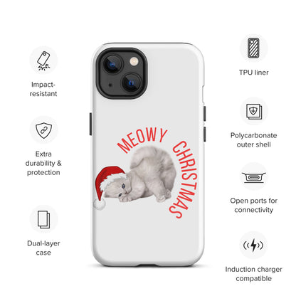 Meowy Christmas Tough Case for iPhone® - jaecrece