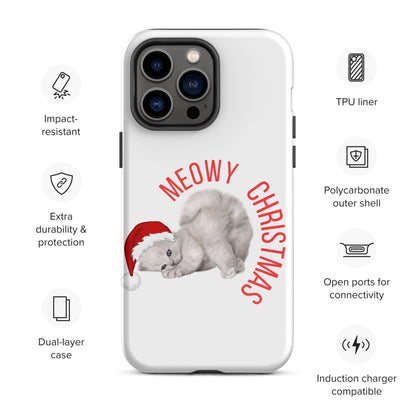 Meowy Christmas Tough Case for iPhone® - jaecrece