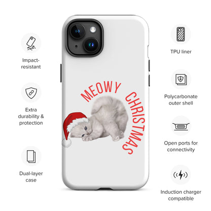 Meowy Christmas Tough Case for iPhone® - jaecrece