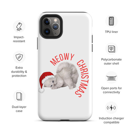 Meowy Christmas Tough Case for iPhone® - jaecrece