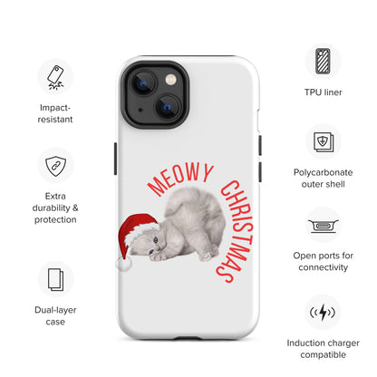 Meowy Christmas Tough Case for iPhone® - jaecrece