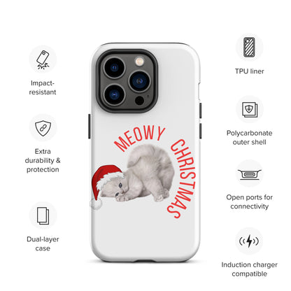 Meowy Christmas Tough Case for iPhone® - jaecrece