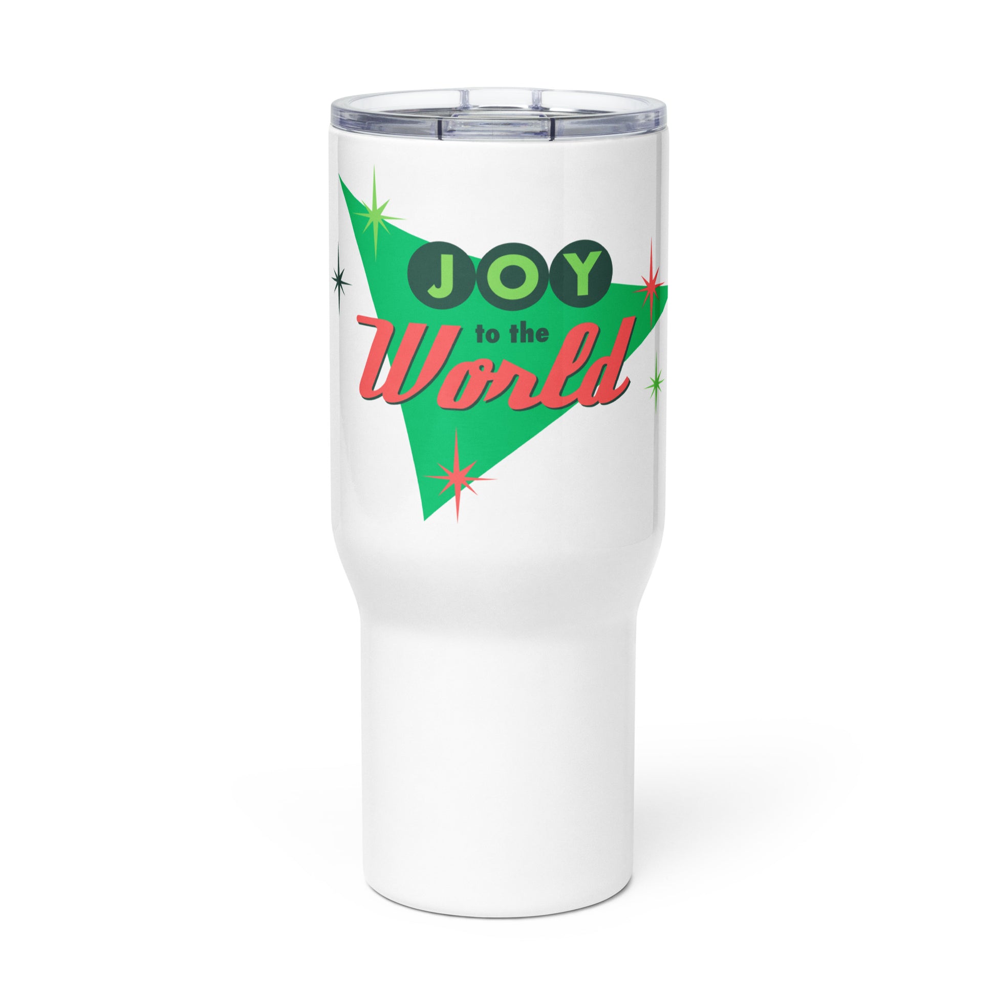 Joy to the World Travel Mug with Handle - jaecrece