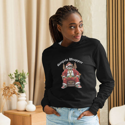 Gangsta Wrapper Hooded Long-sleeve TShirt