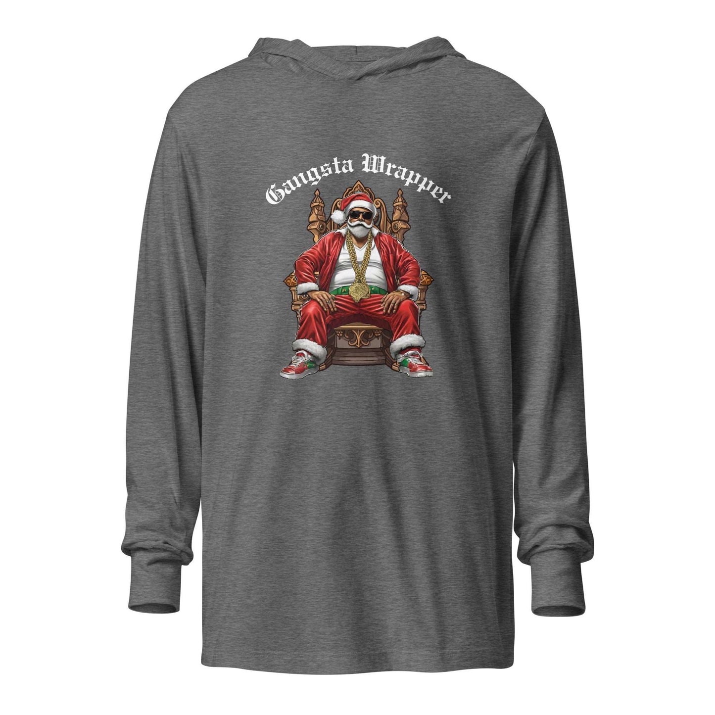 Gangsta Wrapper Hooded Long-sleeve TShirt