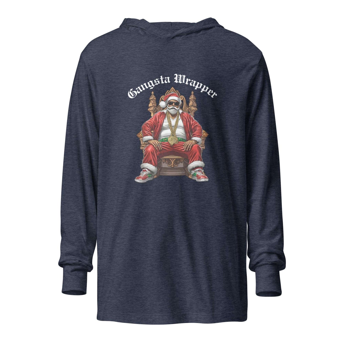 Gangsta Wrapper Hooded Long-sleeve TShirt