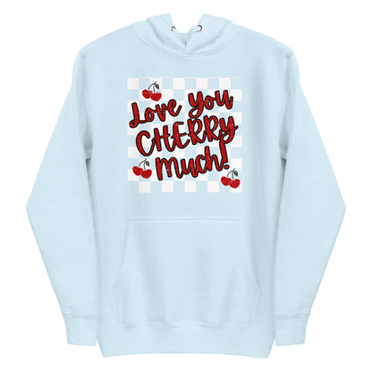 Love You CHERRY Much Adult Hoodie - jaecrece