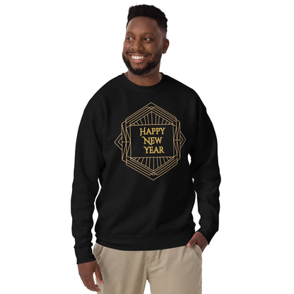 Art Deco New Year Unisex Premium Sweatshirt, by jaecrece.com