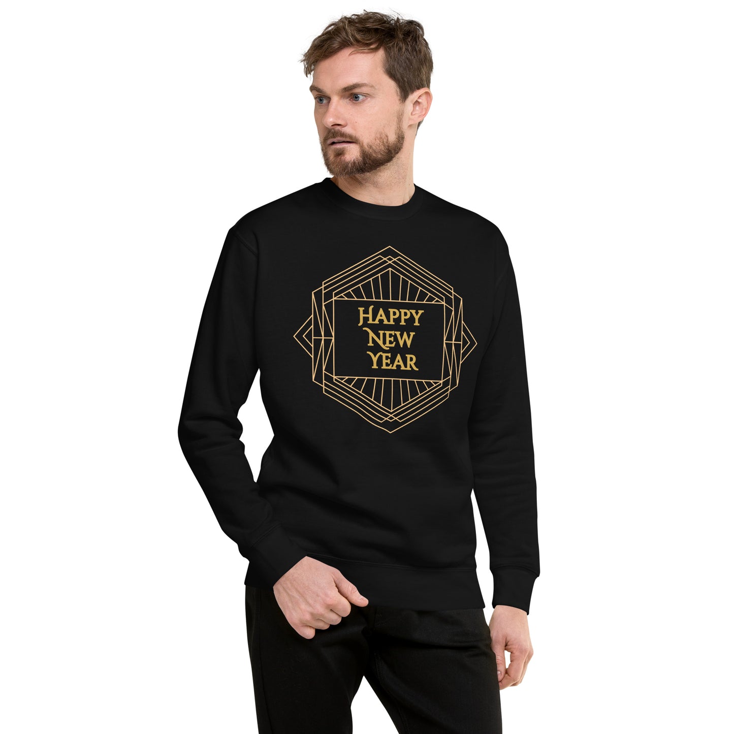 Art Deco New Year Unisex Premium Sweatshirt, by jaecrece.com