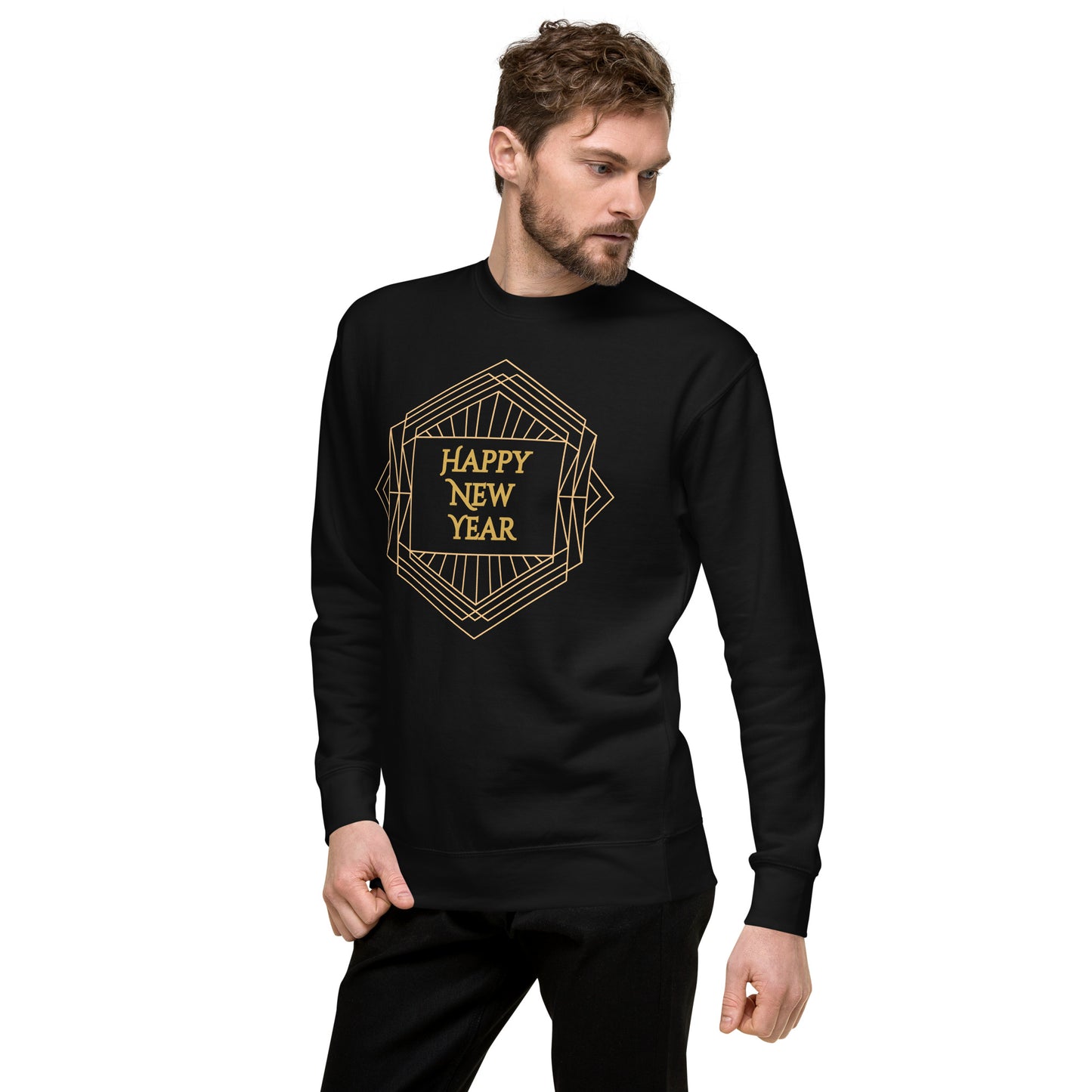 Art Deco New Year Unisex Premium Sweatshirt, by jaecrece.com