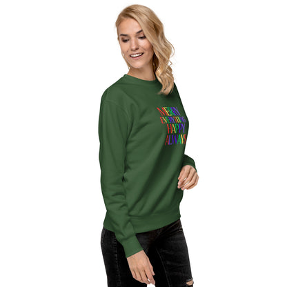 Merry Everything Happy Always Unisex Premium Sweatshirt - jaecrece