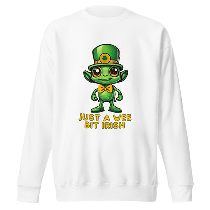 Just a Wee Bit Irish Alien Unisex Premium Sweatshirt