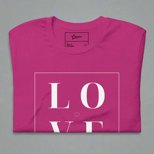 Classic LOVE Shirt, this minimalist tee features a square graphic with the letters LOVE in large block letters. This minimalist crewneck makes a great Valentine's Day top or Mothers Day gift, by jaecrece