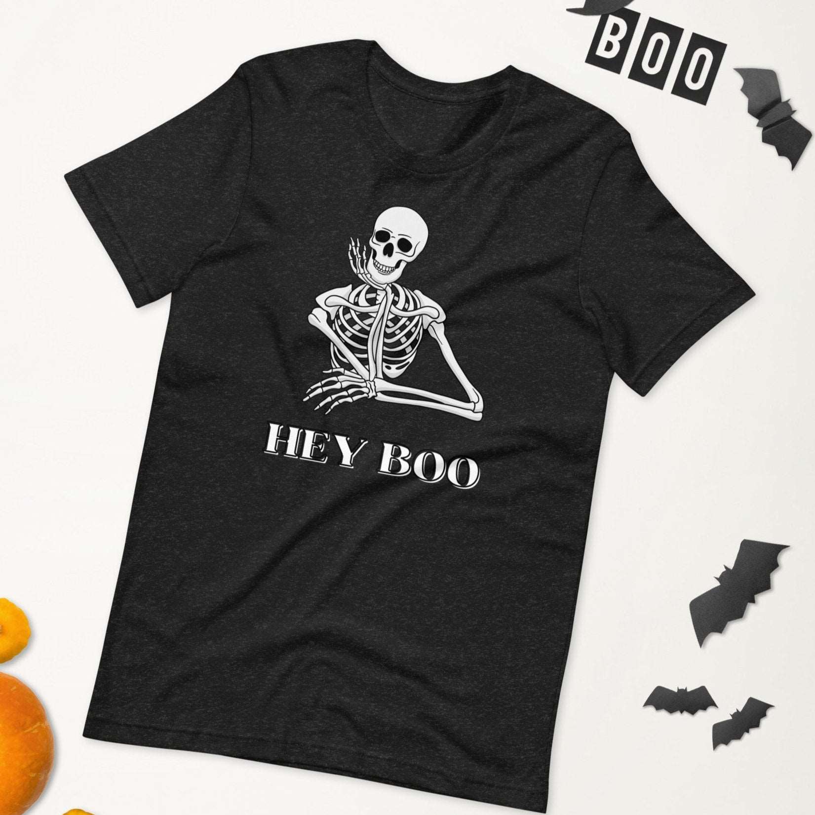 Hey Boo Skeleton Halloween Unisex t-shirt - jaecrece