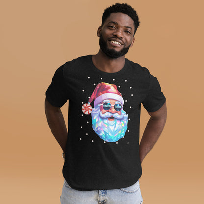 Santa Prism Merry Xmas Adult Tshirt