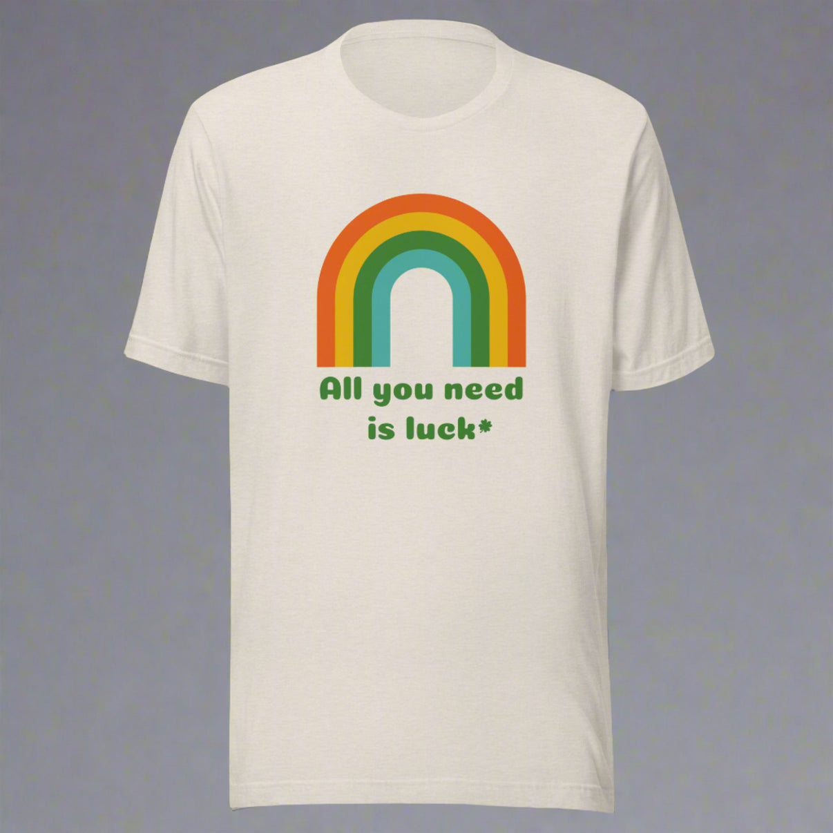 T-Shirt Unisex Personalizzata "MAKE YOUR OWN LUCK" - Stampata In UK, Cotone Jersey, Regalo Originale