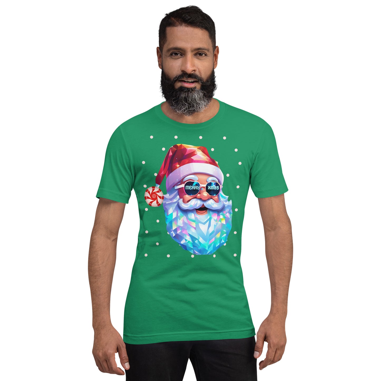 Santa Prism Merry Xmas Adult Tshirt