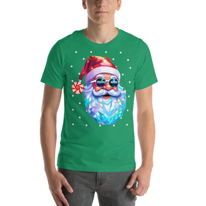 Santa Prism Merry Xmas Adult Tshirt