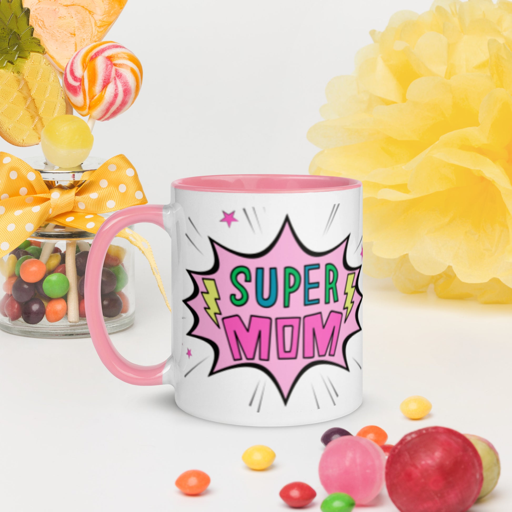 Super Mom Coffee Mug (Pink) - jaecrece