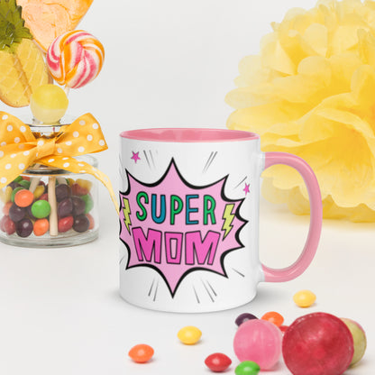 Super Mom Coffee Mug (Pink) - jaecrece