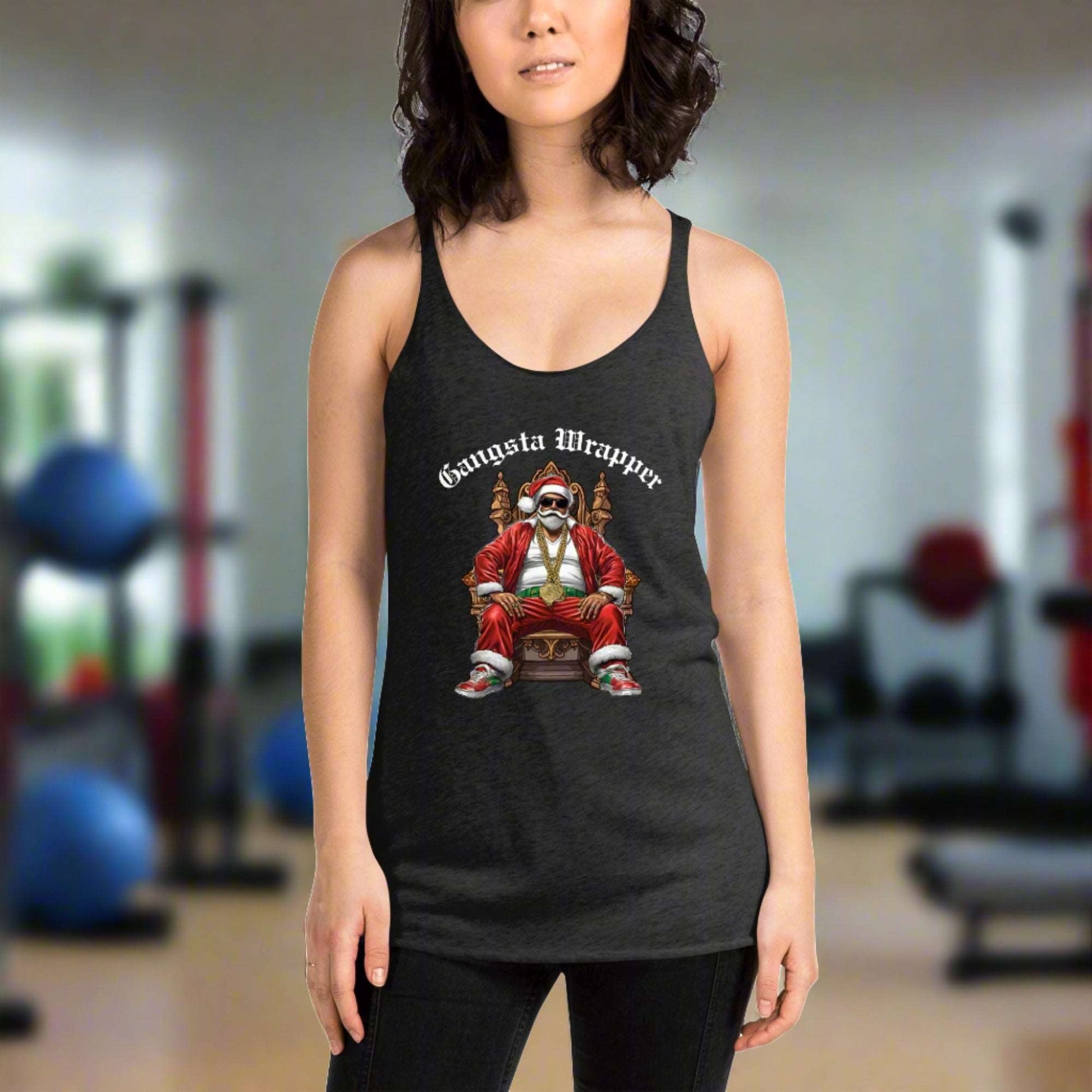 Gangsta Wrapper Women's Racerback Tank - jaecrece