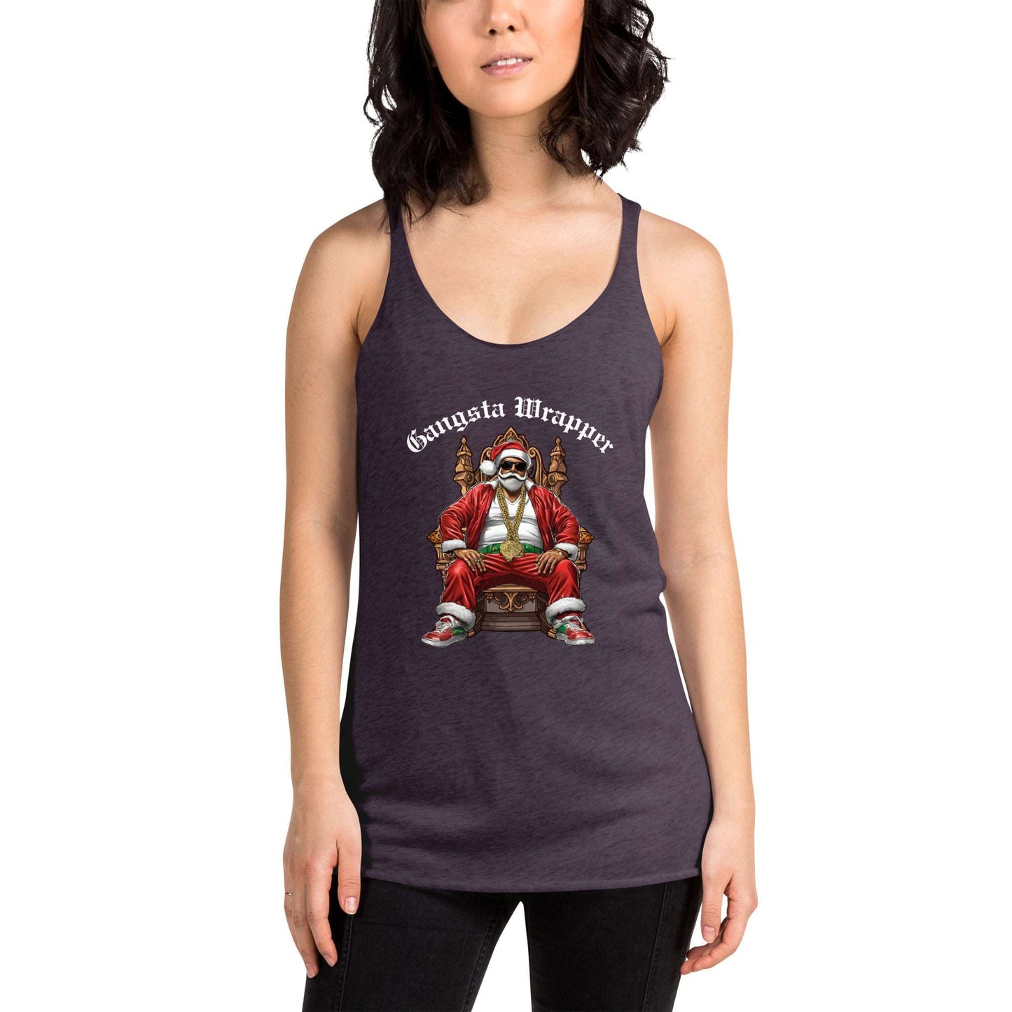 Gangsta Wrapper Women's Racerback Tank - jaecrece