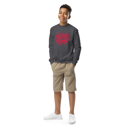 Merry Christmas Y’all Youth Crewneck Sweatshirt - jaecrece