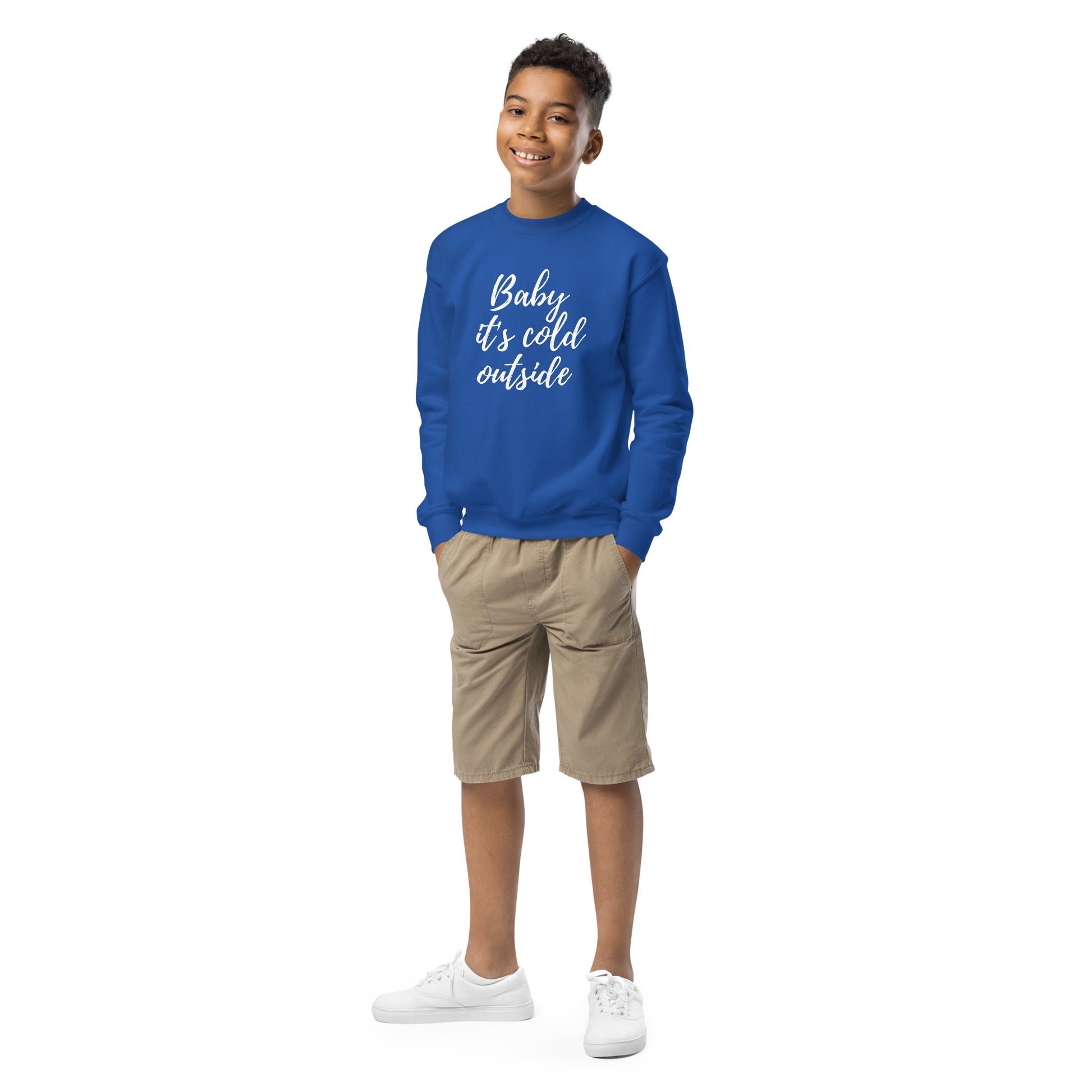 Baby its Cold Outside Youth Crewneck Sweatshirt - jaecrece