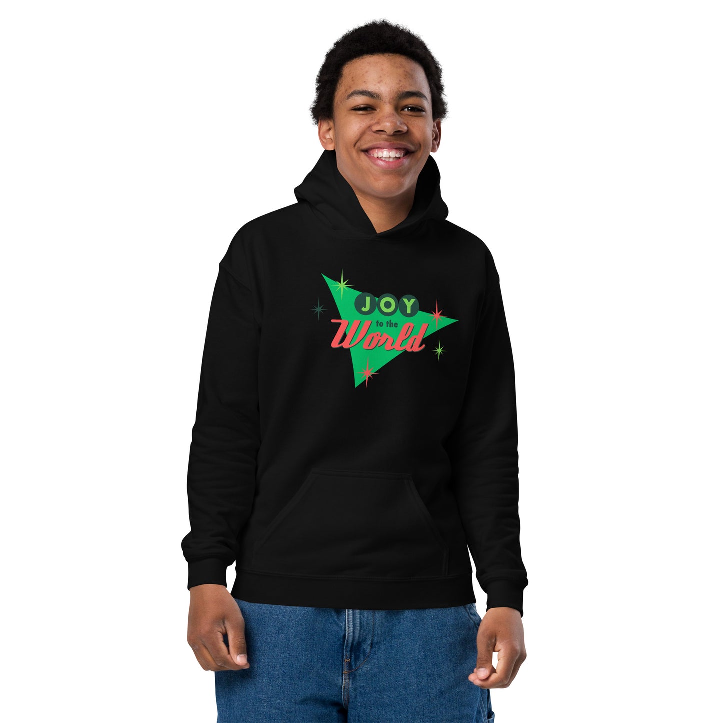 Joy to the World Youth Heavy Blend Hoodie - jaecrece