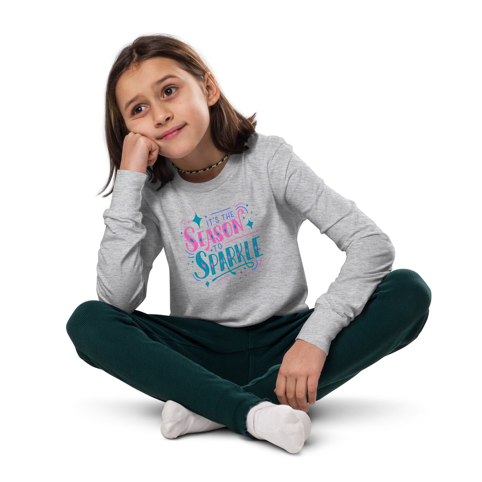 Its the Season to Sparkle Youth Long Sleeve Tee - jaecrece