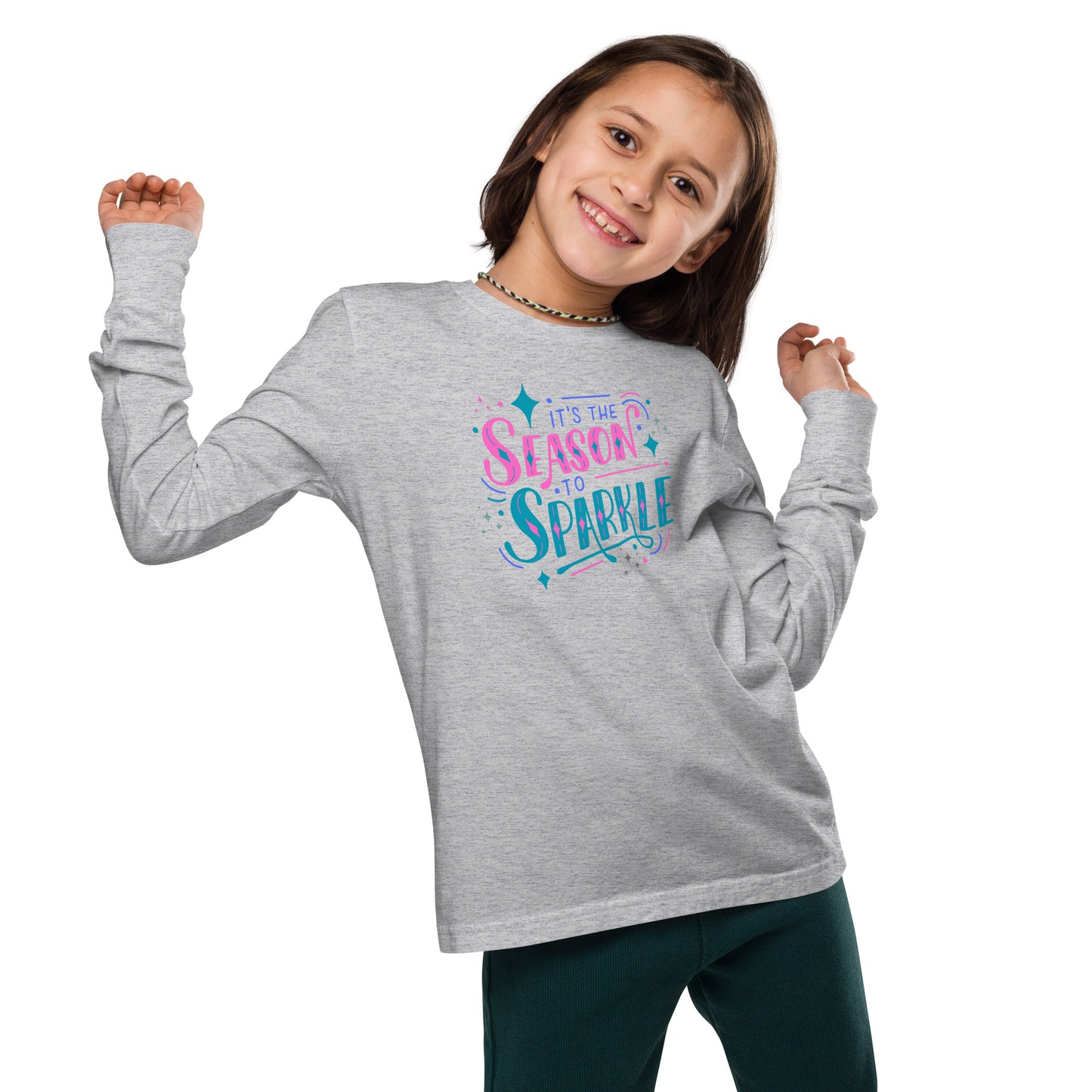 Its the Season to Sparkle Youth Long Sleeve Tee - jaecrece