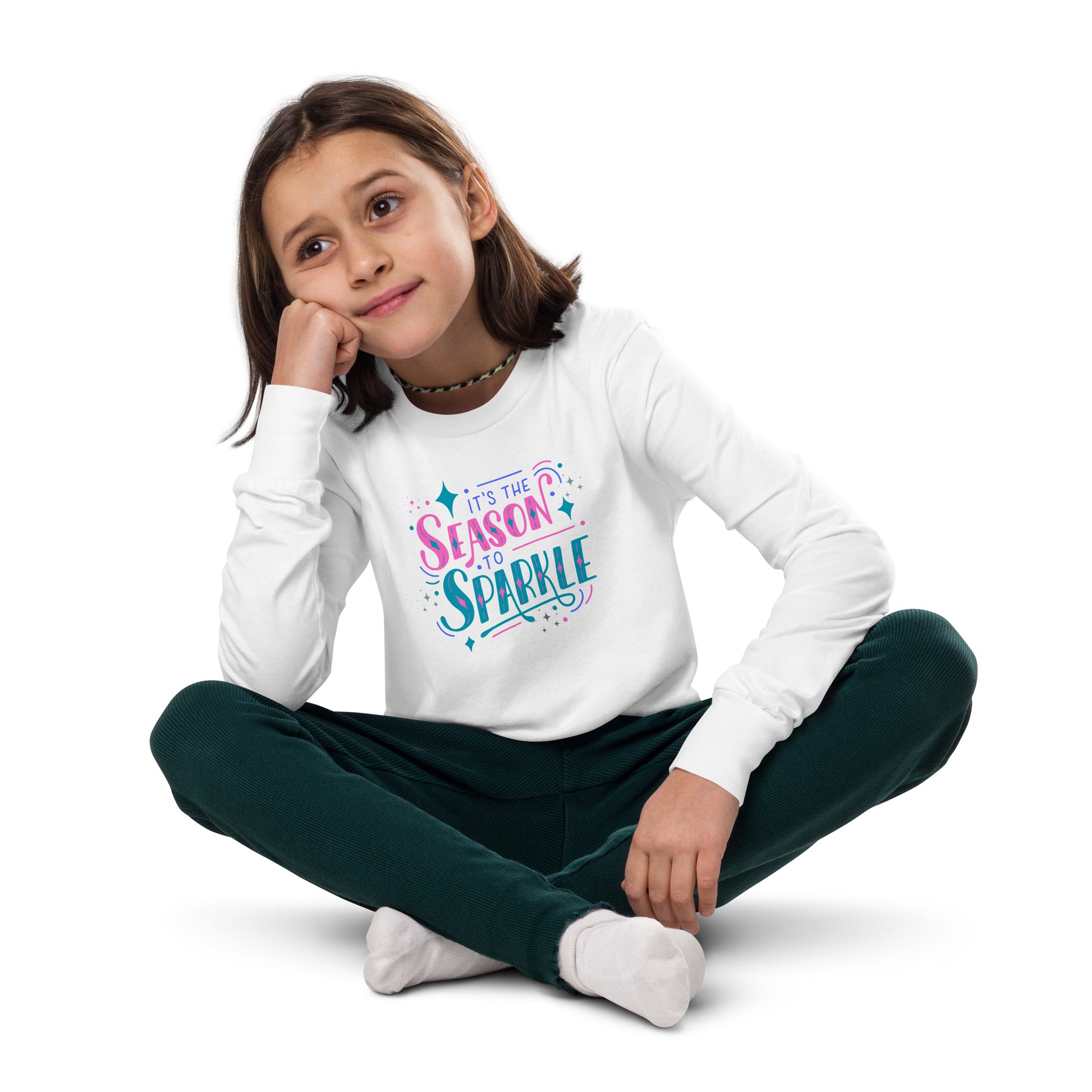 Its the Season to Sparkle Youth Long Sleeve Tee - jaecrece