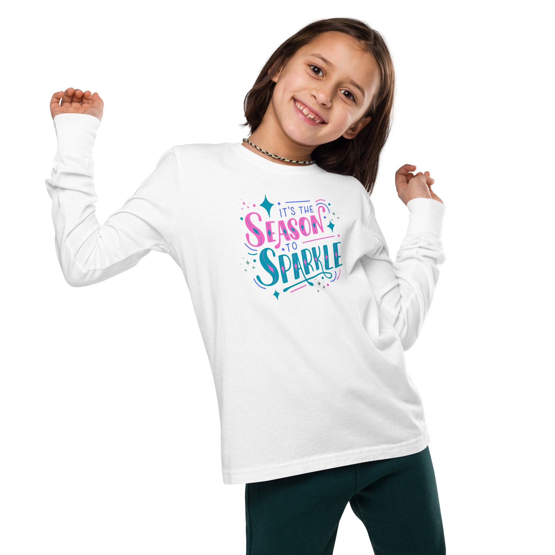 Its the Season to Sparkle Youth Long Sleeve Tee - jaecrece