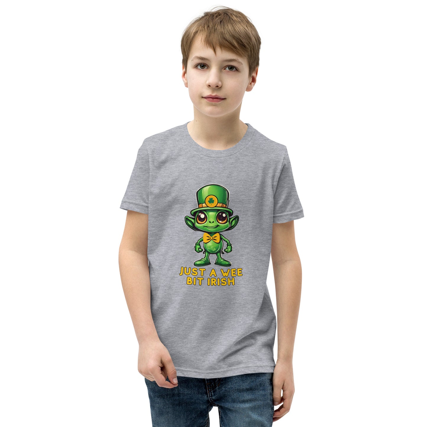 Just a Wee Bit Irish Alien Youth Short Sleeve T-Shirt - jaecrece