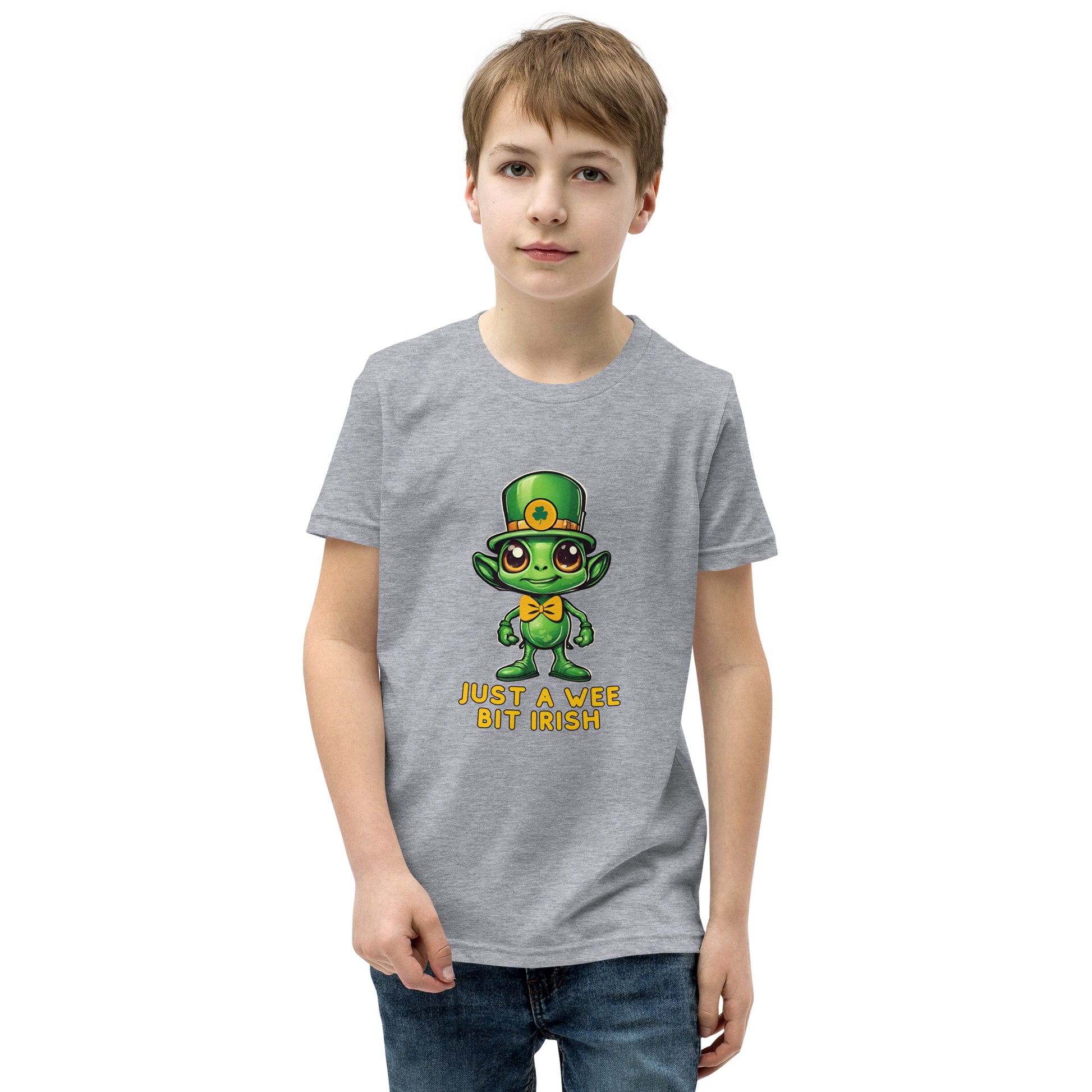 Just a Wee Bit Irish Alien Youth Short Sleeve T-Shirt - jaecrece