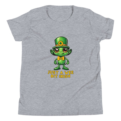 Just a Wee Bit Irish Alien Youth Short Sleeve T-Shirt - jaecrece