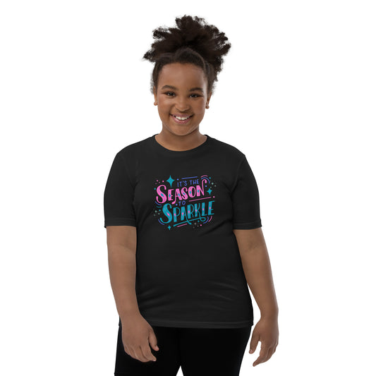 Its the Season to Sparkle Youth Short Sleeve T-Shirt - jaecrece