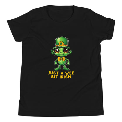 Just a Wee Bit Irish Alien Youth Short Sleeve T-Shirt - jaecrece