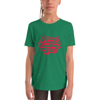 Merry Christmas Y’all Youth Short Sleeve T-Shirt - jaecrece