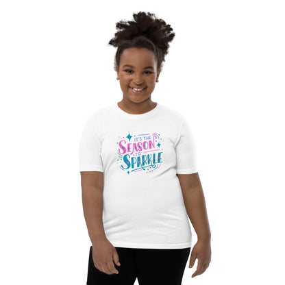 Its the Season to Sparkle Youth Short Sleeve T-Shirt - jaecrece